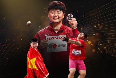 中国女子链球运动员张家乐，获得世界田联2025年度“新星奖”