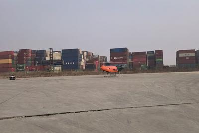 青岛完成北方地区首次无人机锚地船舶供应试飞