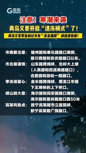 注意，今日寒潮来袭！青岛又要开启“速冻模式”了