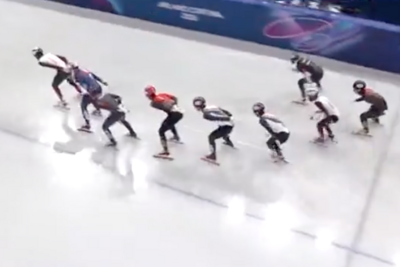 刘少昂、孙龙1500米决赛遭碰撞被带出赛道，无缘奖牌