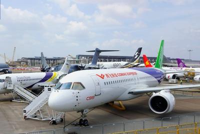 C919、C909聯(lián)袂亮相新加坡航展