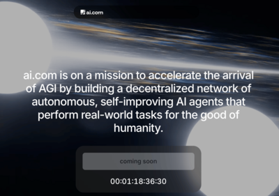 互联网域名“AI.com”以7000万美元被收购