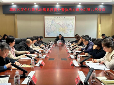 营造公平公正透明的法治环境！城阳区涉企行政执法满意度专项提升工作会议举行