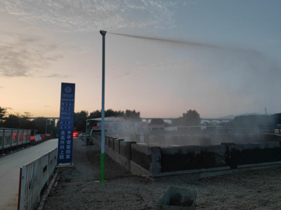 國網(wǎng)青島供電公司：智能噴霧降塵系統(tǒng)為綠色施工注入“科技范兒”