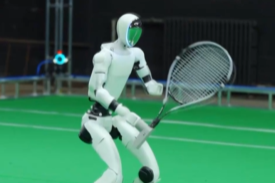 全球首个！全自主！人形机器人能打网球了
