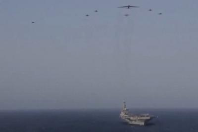 伊朗军方称使用无人机击中美军“林肯”号航母