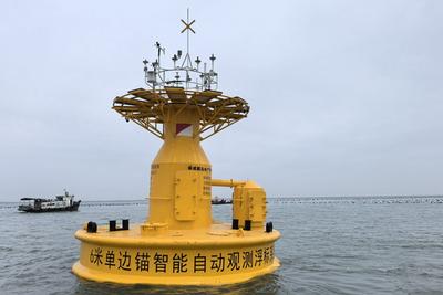 我国首套单边锚智能自动观测浮标完成布放
