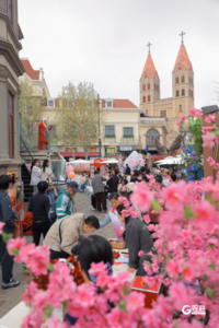 甜蜜度拉满！青岛“桃韵芳华·春日邂逅”甜蜜经济主题活动浪漫启幕