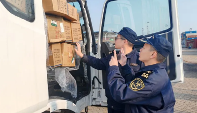 黄岛海关查获出口夹藏汽车零部件9000余件