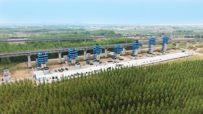 潍宿高铁至青岛连接线：“五一”不停工，鏖战正当时
