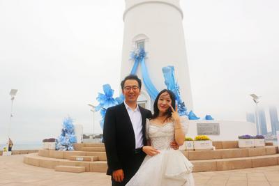 520顶浪漫！全国首个灯塔特色婚姻登记点上线，12对新人情定青岛
