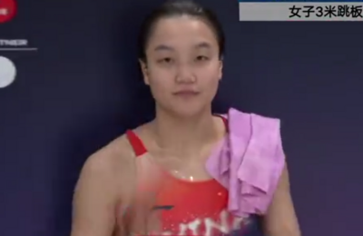 陈佳卫冕跳水世界杯总决赛女子3米板冠军