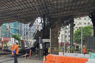 韩国首尔高架桥坍塌事故造成3死3伤