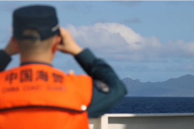 中国海警舰艇编队5月7日在我钓鱼岛领海巡航