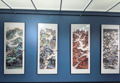 红心向党，翰墨寄情！崂山区文联庆七一优秀书画作品展开幕
