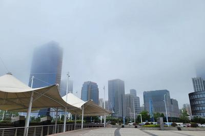 青岛市气象台继续发布市南区、市北区、李沧区大雾橙色预警