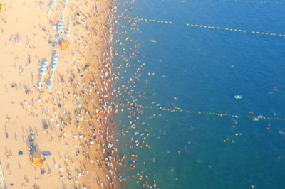 青岛第一海水浴场今日开放