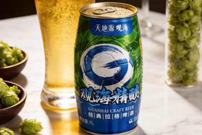 倒计时！观海精酿看球限定版，1升装拉格啤酒每天开秒→