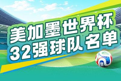 一图速览美加墨世界杯32强