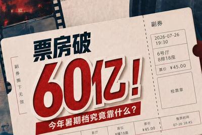 2026暑期档票房突破60亿元