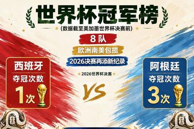 美加墨世界杯 | 冠军榜上，阿根廷和西班牙谁能加一星？