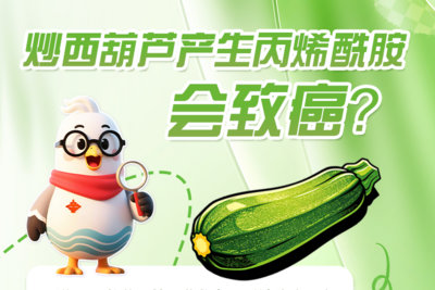 小鸥捉谣记 | 炒西葫芦产生丙烯酰胺，会致癌？