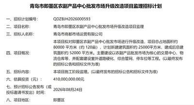 即墨这处市场将升级改造