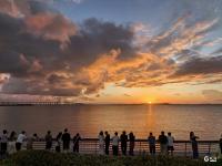 美翻了！当最美夕阳遇上跨海大桥