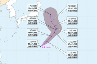 今年第17号台风“浪卡”生成，预计对我国无影响