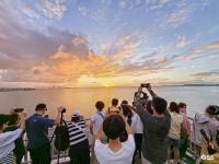 美翻了！当最美夕阳遇上跨海大桥