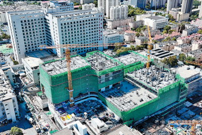 走进现场瞰项目 | 康复大学青岛中心医院二期项目抢抓施工黄金期