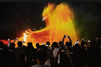 错过中秋别遗憾！少海国庆夜游重磅返场，水幕光影、火壶特技轮番上演！