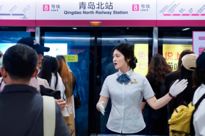 单日最高客运量202.96万人次！青岛地铁国庆假期载客1223万人次