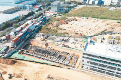 青岛（自贸区）万洋科技城一期、三期工程冲刺年底竣工