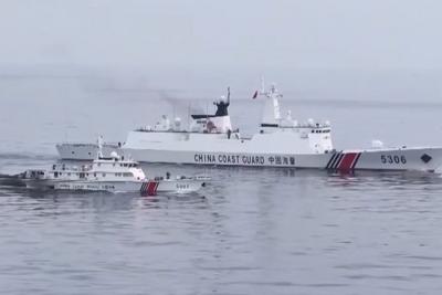 现场画面！中国海警常态化执法巡查仁爱礁、仙宾礁附近海域
